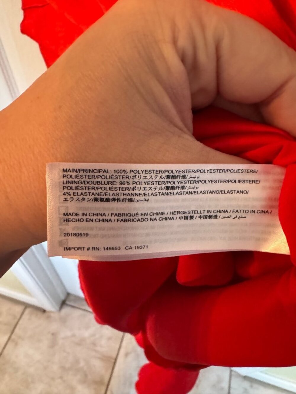 Finders Keepers Red Asymmetrical Dress Retrograde Chili Sleeveless Ruffle Large - Picture 9 of 12